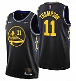 Golden State Warriors #11 Klay Thompson 75th Anniversary Black Stitched Basketball Jersey Dzhi,baseball caps,new era cap wholesale,wholesale hats